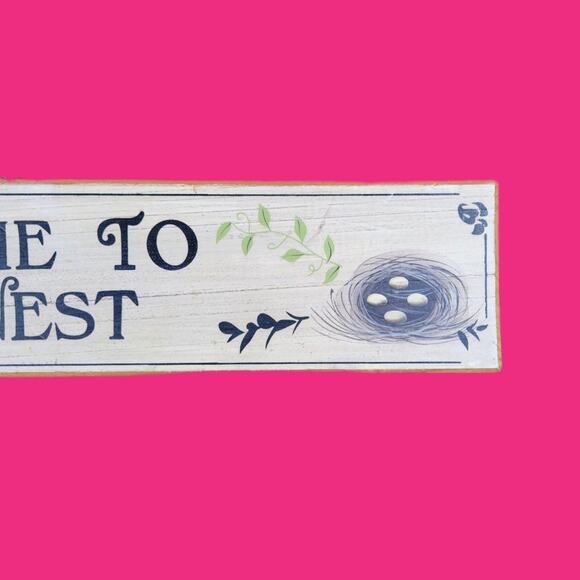 Welcome To Our Nest Cottagecore Maximalism HOME DÉCOR SIGN - Picture 4 of 4